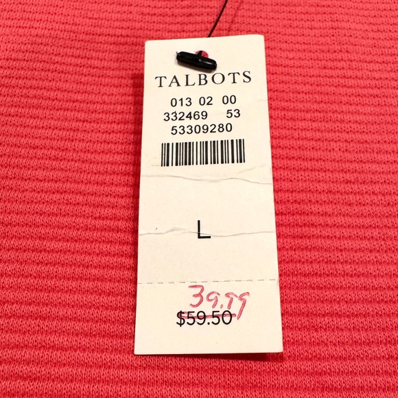 Talbots Pink Sabrina Portrait Collar Top NWT - Picture 12 of 13